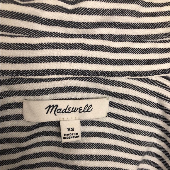 Madewell Stripe Button-down Top - Picture 8 of 8